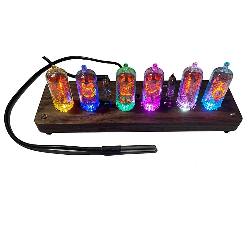EI608 | Plug-in WiFi Timing 6-in-1 IN8 Glow Tube Clock DIY Kit