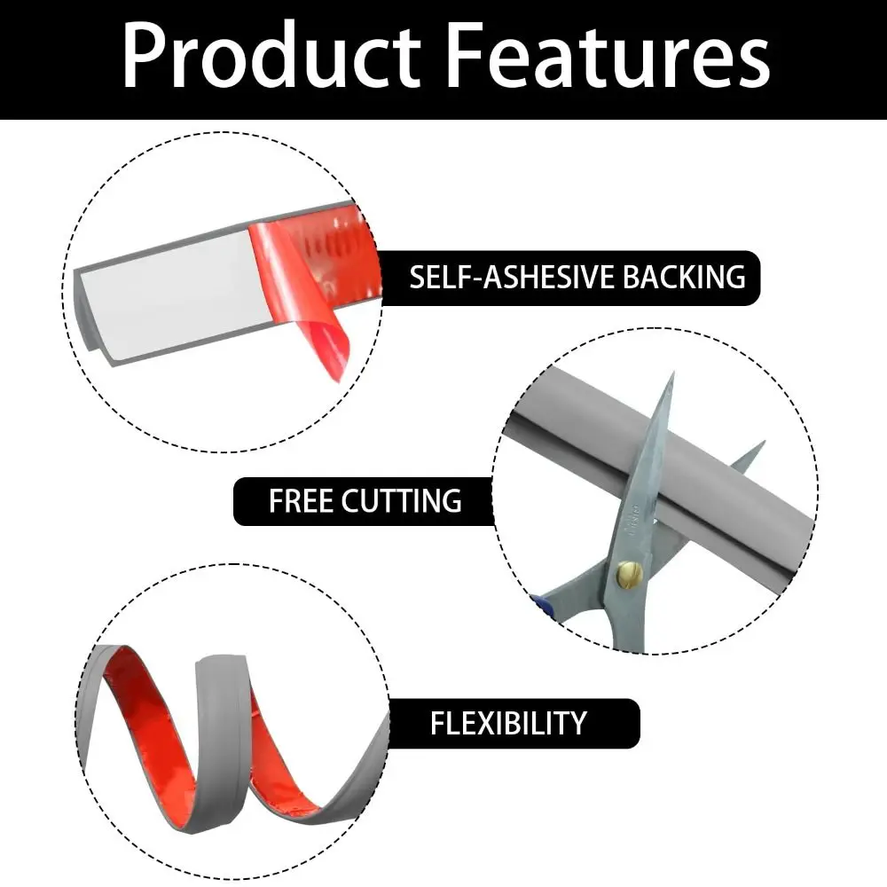 بولي كلوريد الفينيل السجاد حافة قطاع الكسوة ذاتية اللصق البساط حافة حامي آمنة مقاوم للماء غطاء الانتقال البلاط المنزلية #3