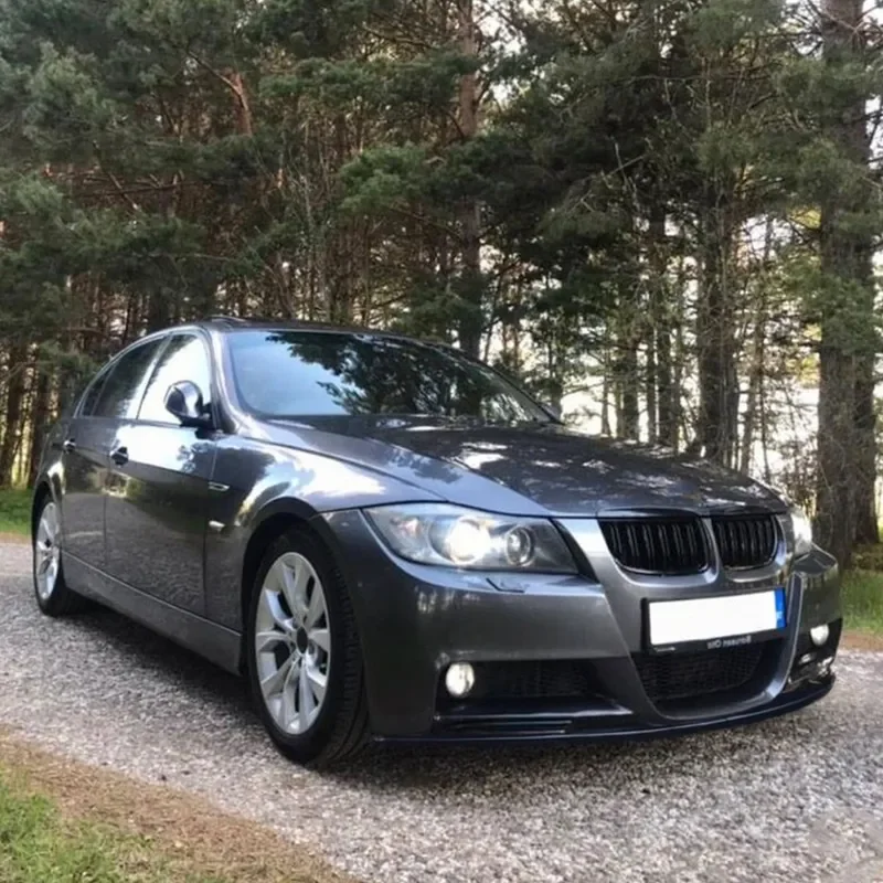 For BMW 3 Series E90 E91 Pre M Tech 2005 2008 Front Lip Bumper Splitter Corner Spoiler Body Kit Car Styling Accessories
