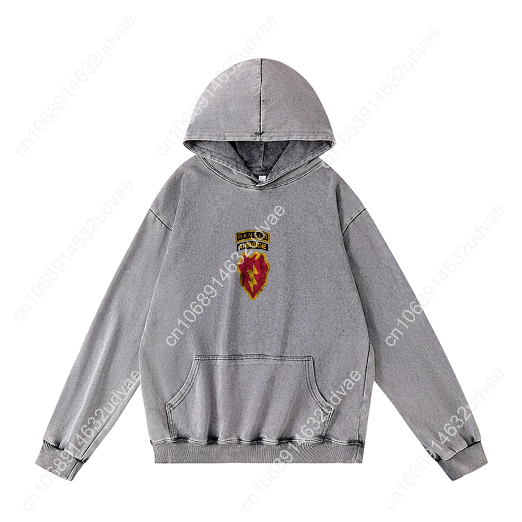 25th Infantry Division Patch Airborne Ranger Hoodies Retro Hooded Sweatshirt Man Woman Teenager Pullover Pocket Customized Tops