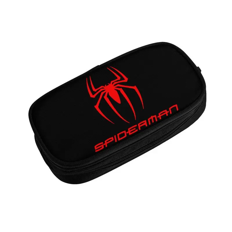 Estuche de lápices de dibujos animados de superhéroes de Spiderman personalizado para niñas y niños, bolsa de bolígrafo de gran capacidad, caja de suministros escolares