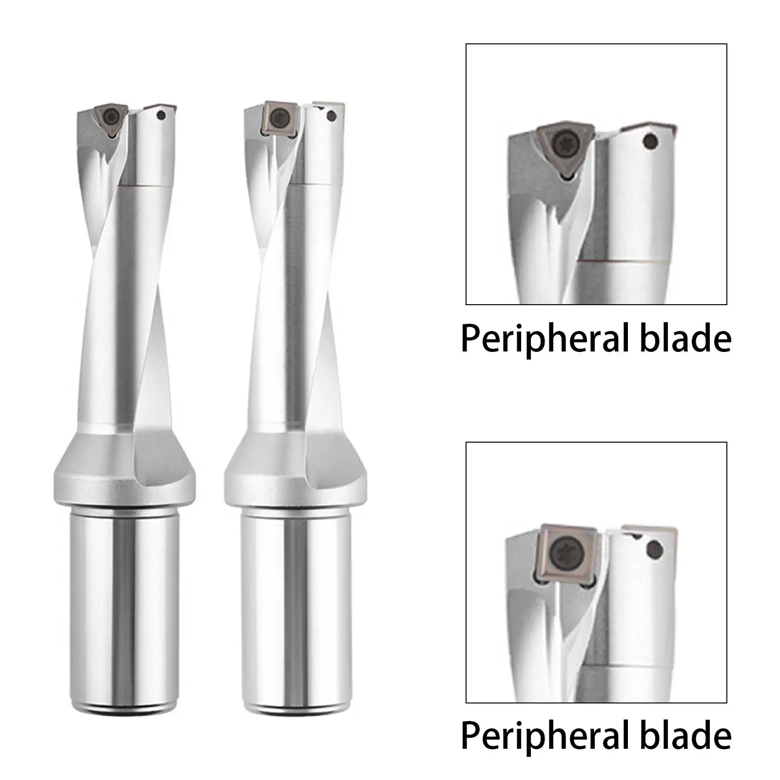 

Indexable Bit WC Series Quick U-shaped Bit 2D CNC Lathe Metal Bit 14mm - 20mm Depth Mechanical Drilling Tool