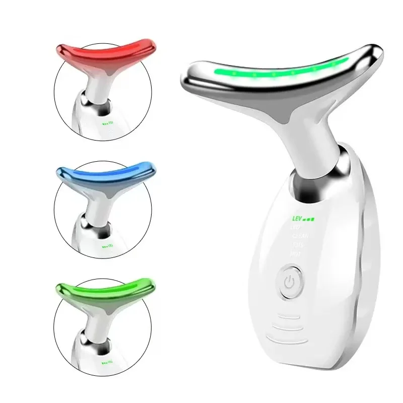 Dispositivo di bellezza per il viso e il collo Macchina per il sollevamento del viso Strumento per il rafforzamento della pelle Riduttore del doppio mento Massaggiatore per la riduzione delle rughe