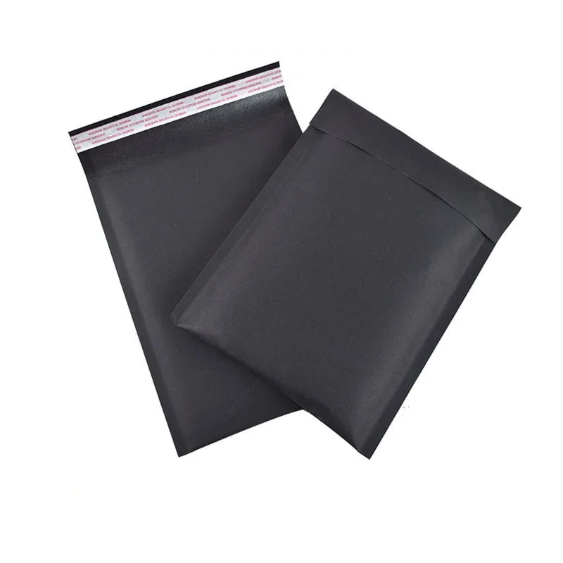 100Pcs 7x9inch Matte Black Bubble Envelopes Kraft Paper Bubble Bag Jewelry Packaging Gift Bags Padded Logistic Shipping Envelope