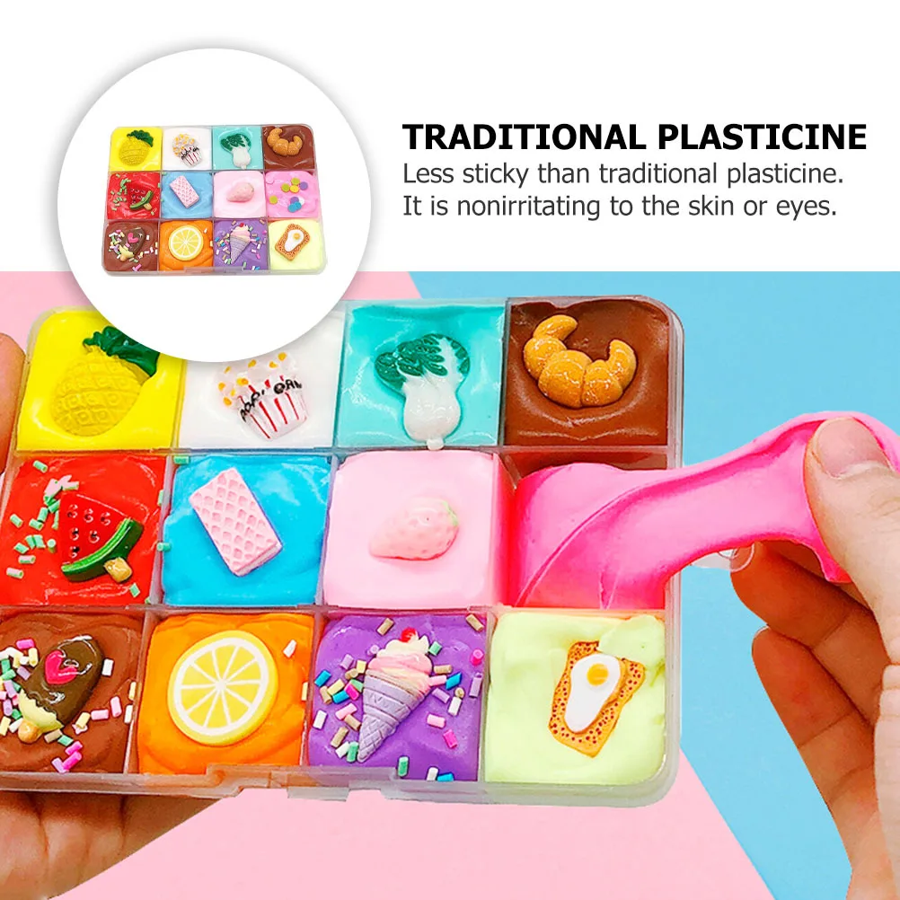 

Fruit Clay Smooth Non-Sticky Stress Relief Mud For Kids Diy Plasticine Sensory Play Birthday Party Favor Cotton Mud
