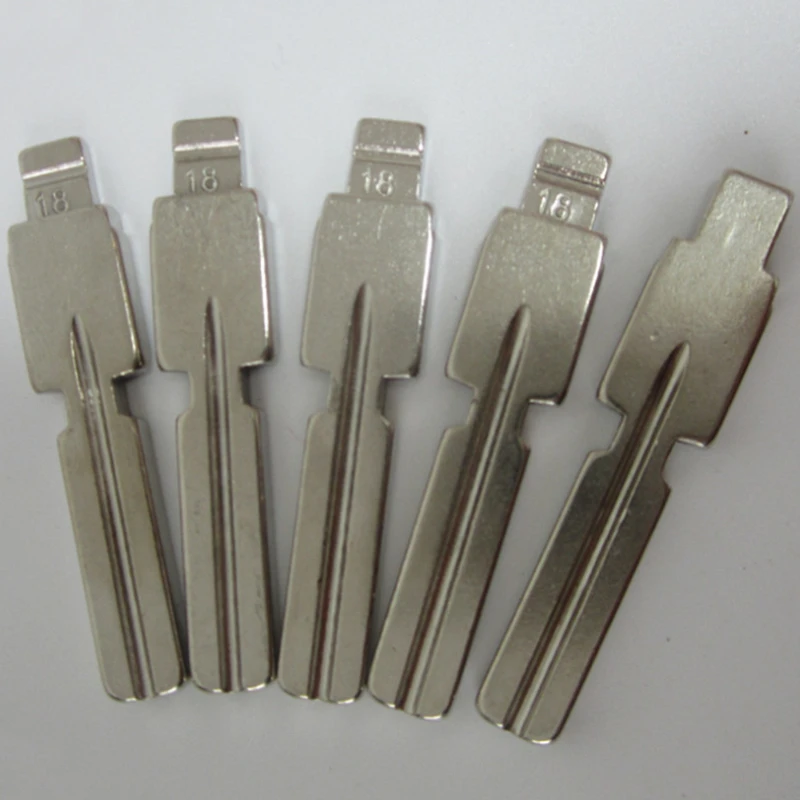 XIEAILI OEM 50Pcs 18# Uncut Car Key Blank Blade HU58 For Keydiy KD Xhorse VVDI JMD