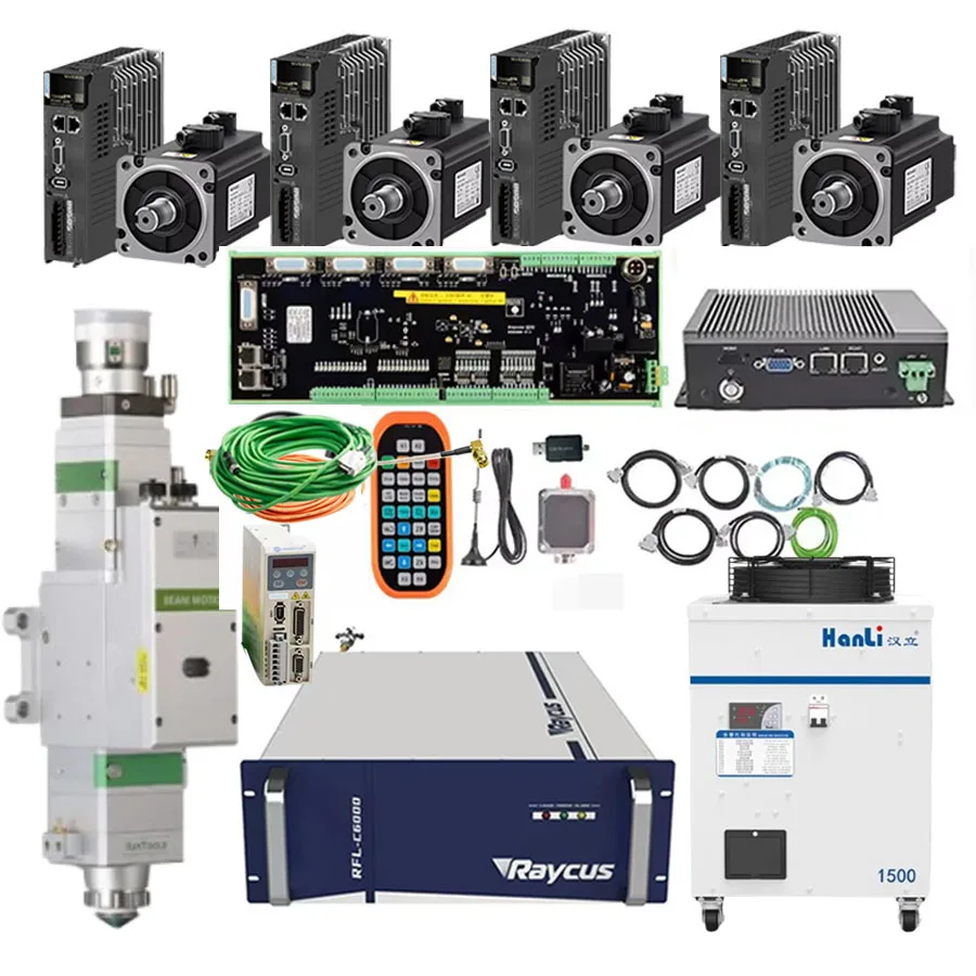Raycus XC3000S laser source cutting version 1500W 2000W 3000W BM110 laser cutting head chiller HL-1500W Huichuan servo 750W 400W