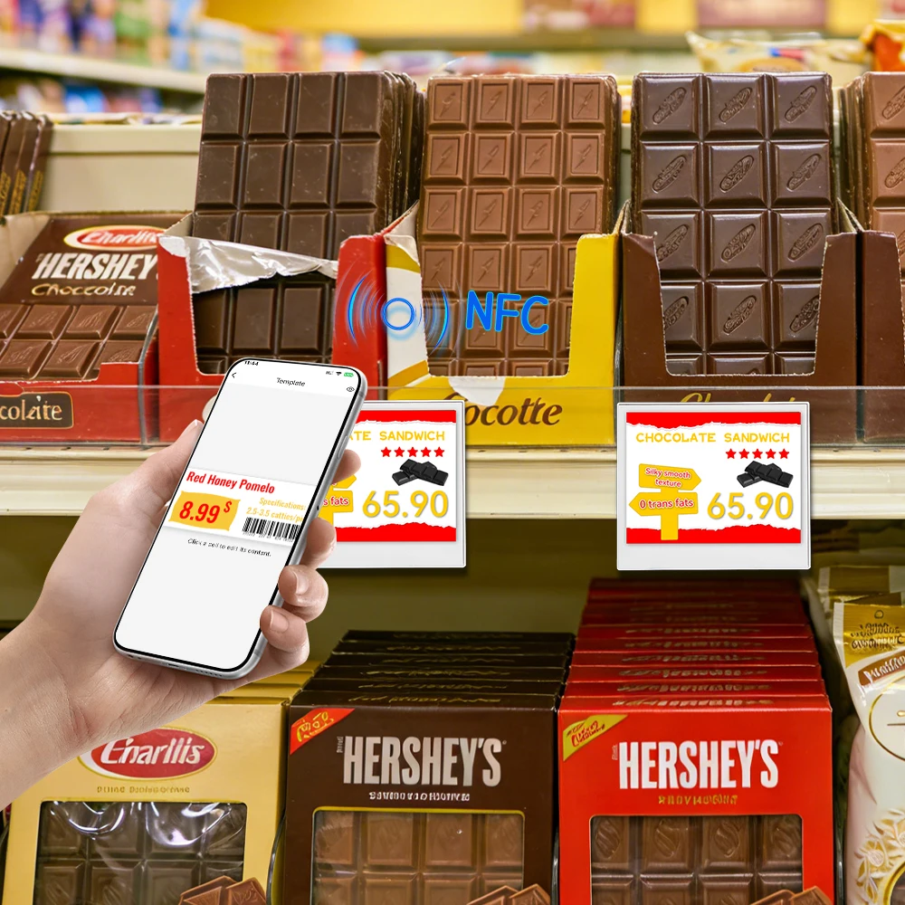 1piece-6pcs-white-nfc-epd-42-electronic-shelf-label-ultra-thin-34mm-for-clothes-shop