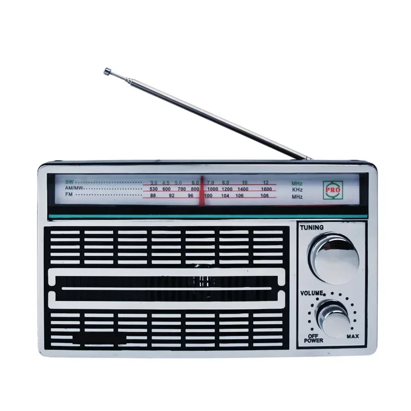 Portable Full Band Radio Retro FM/AM/SW Radios Receiver With 52mm Dynamic Speaker USB Charging&Battery Power Supply