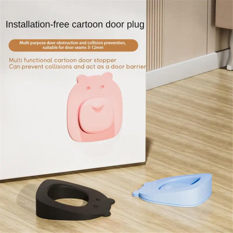 Silicone Anti-collision Door Stop Flexible Dual Purpose Door Lift Shockproof Interesting Door Hardware And Locks Highly Rated