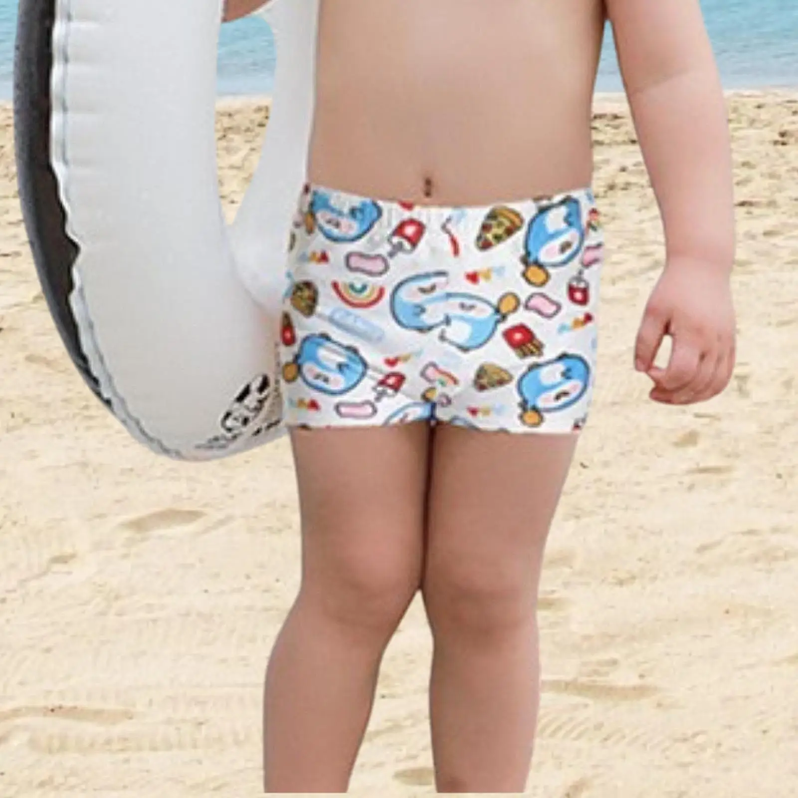 

Boys Swim Short Swimming Shorts Penguin Animal Pattern Comfortable Swimwear for