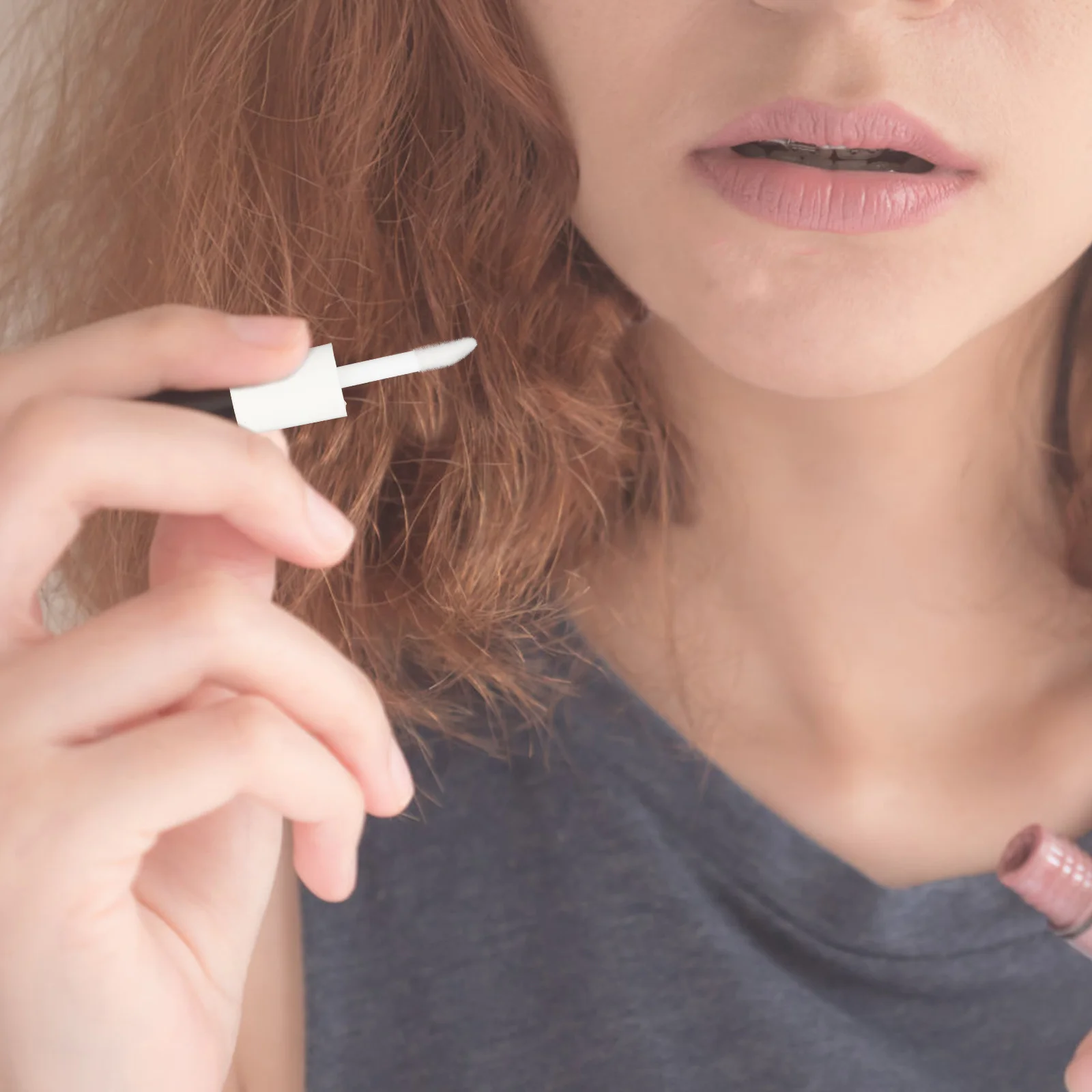 10 pièces Tubes de brillant clair vide 1 2ml blanc brillant à lèvres Tubes capuchon Portable bricolage échantillons conteneurs pour rouge à lèvres maquillage