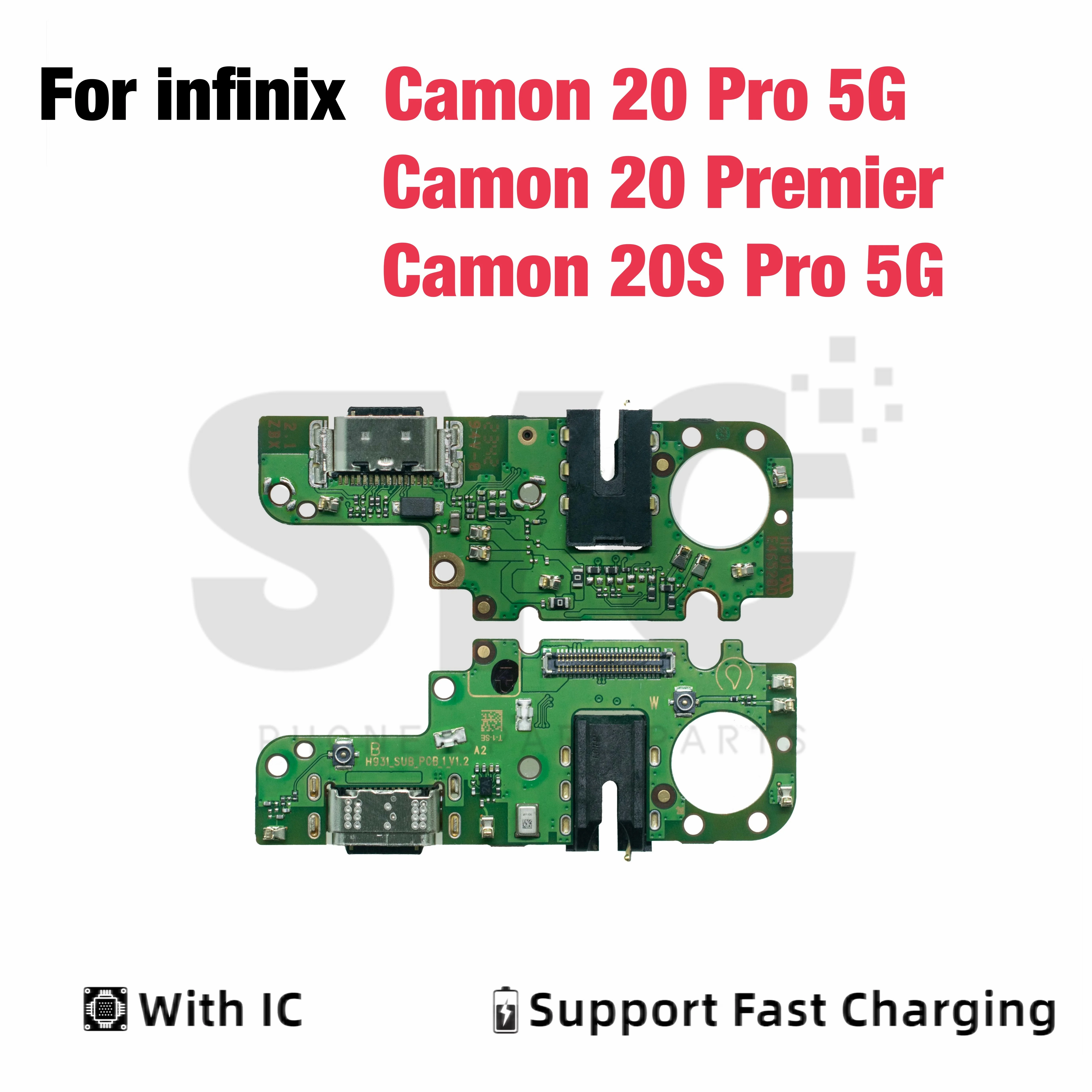 SYC OEM Fast Charging Port Connector Board Dock Charger Flex Cable For Tecno Camon 20 Pro 5G 20s Pro 5G 20 Premier