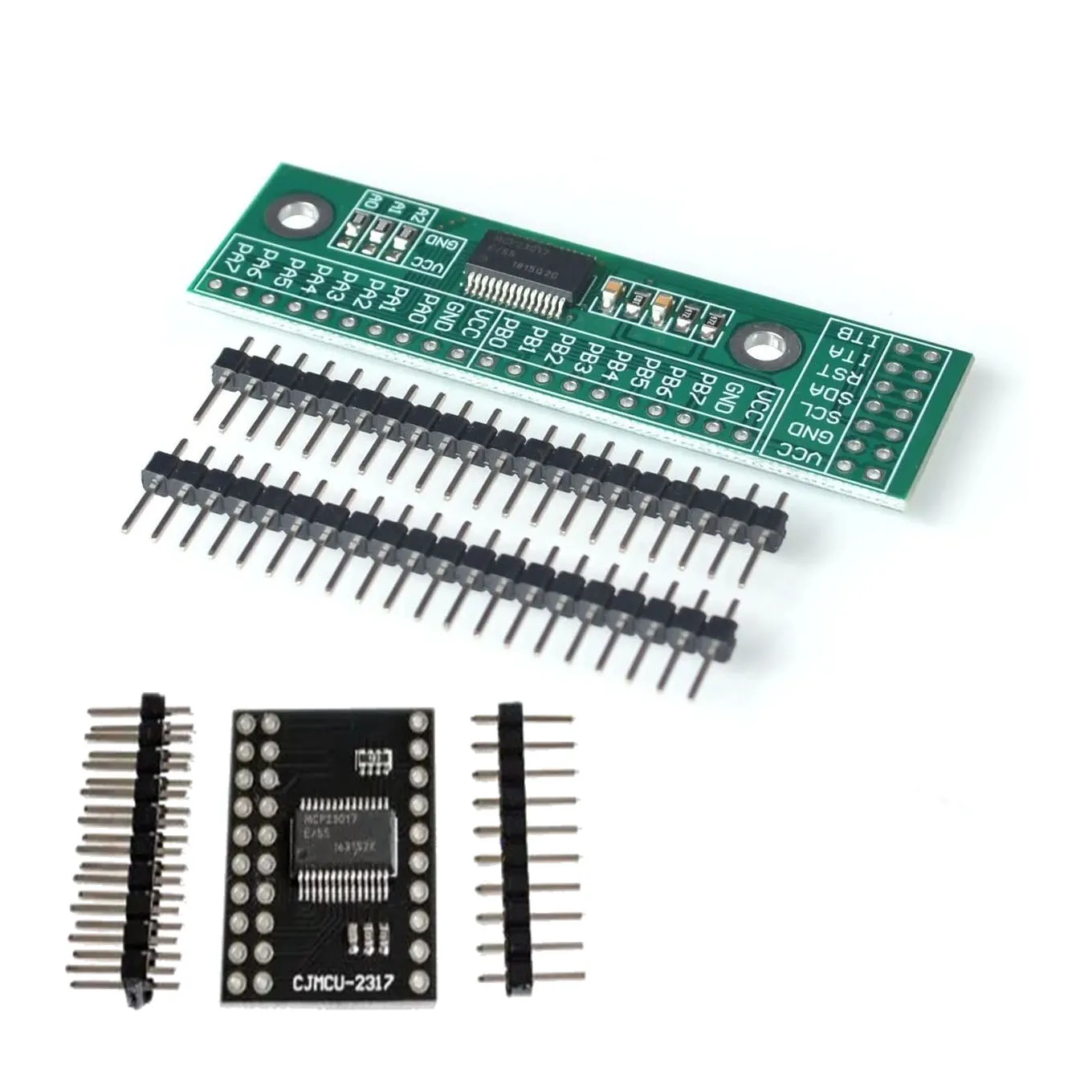 MCP23017 I2C Interface 16bit I/O Extension Module Pin Board IIC to GIPO Converter 25mA1 Drive Power Supply for Arduino and C51