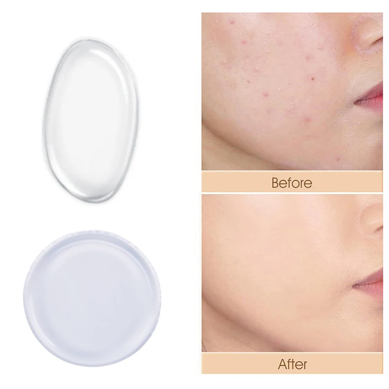 Éponge bouffante de poudre en Silicone souple en forme de goutte d'eau, pour fond de teint cosmétique pour le visage, BB crème, sans poudre, outil de maquillage pour manger