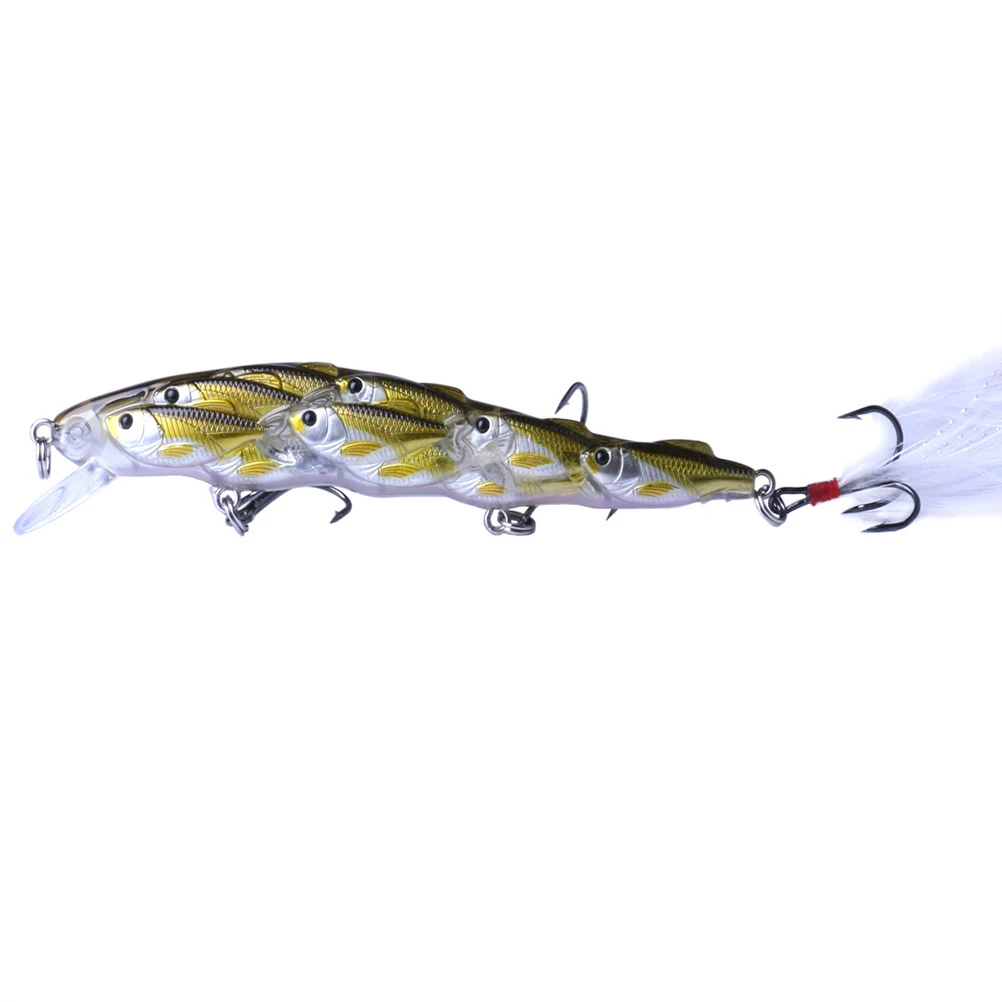 

5pcs 11.5Cm 15. Fishing Lures Group Fish Baits 3D Eyes Bright Color Lifelike Plastic Fish Bait For Ocean Lake