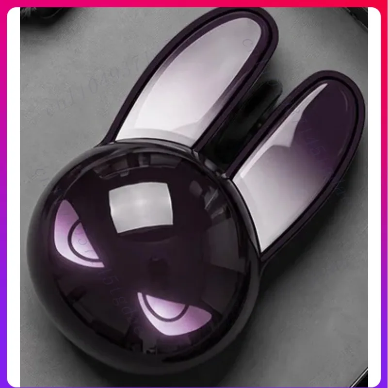 For MOFII M6C wireless dual-mode mouse office computer tablet  Bluetooth, evil rabbit phantom purple luminous, charging model