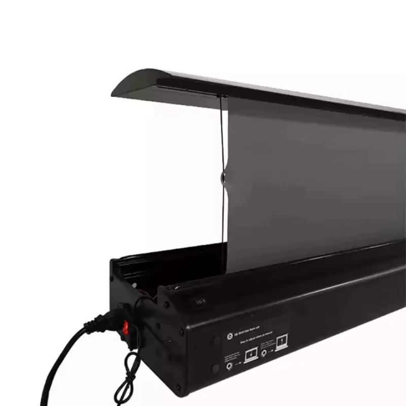 Crystal Screen Projection Screens with No MOQ 120 Inch Motorized Electric Projector Screen Ust Alr Roll up Pet
