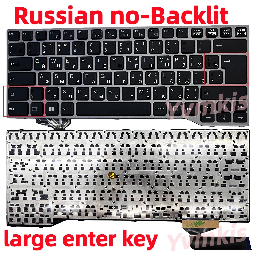 XIN-Russian/UI/US Backlit Laptop Keyboard For Fujitsu Lifebook