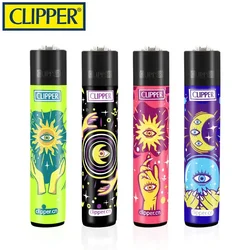 New Clipper Lighter Tarot Style Grinding Wheel  Inflatable Lighter Clipper Butane Torch Lighter Men's Cool Gift