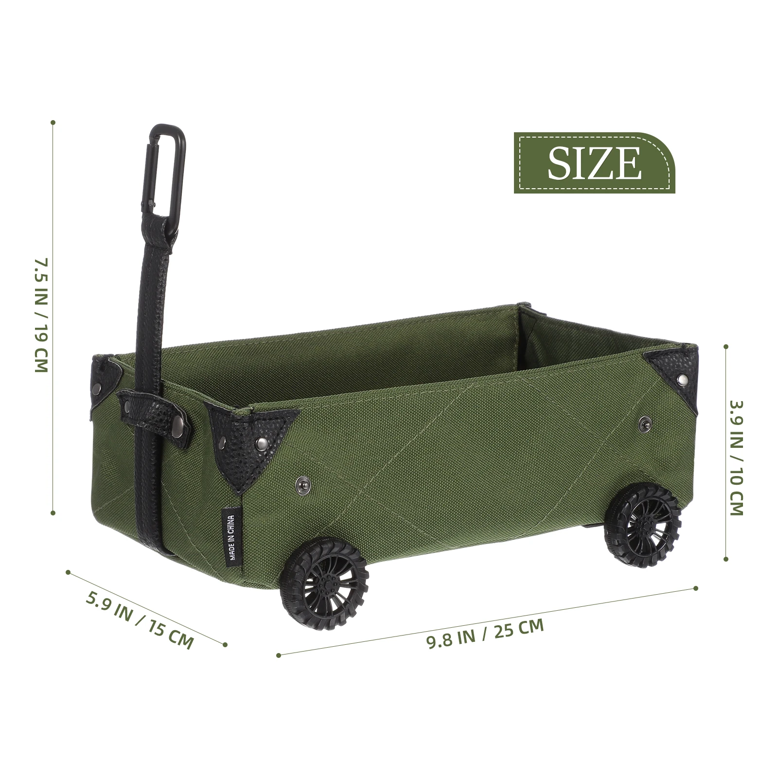 Heavy Duty Collapsible Folding Wagon Garden Cart with Wheels Outdoor Folding Utility Trolley for Camping Beach Garden.