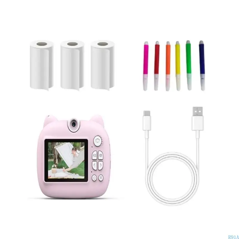 R91A Instants Druckkamera für Kinder mit 48MP -Video für Kinder 3 12 Jahre um einen besonderen Moment festzuhalten