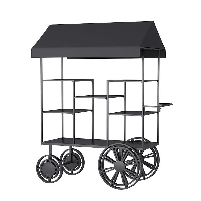 

Nordic creative wrought iron float mall promotional car shelf outdoor wedding float