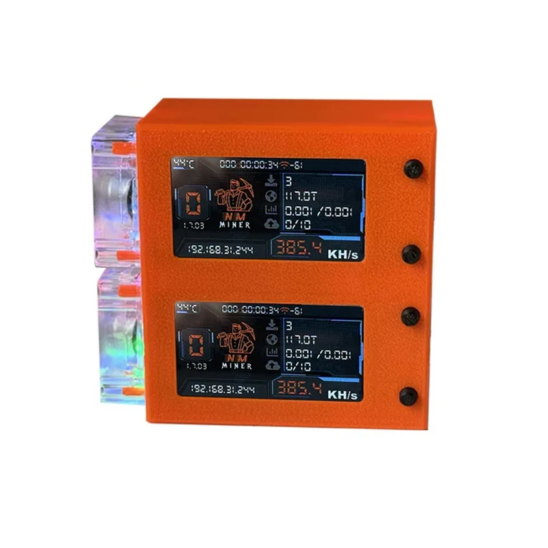 

Classic-Nerdminer V2 Pro Max BTC Solo Lottery Mining Machine 390KH/S X 2 Dual Screen 780KH/S Bitcoin Crypto Miner с RGB Cooli