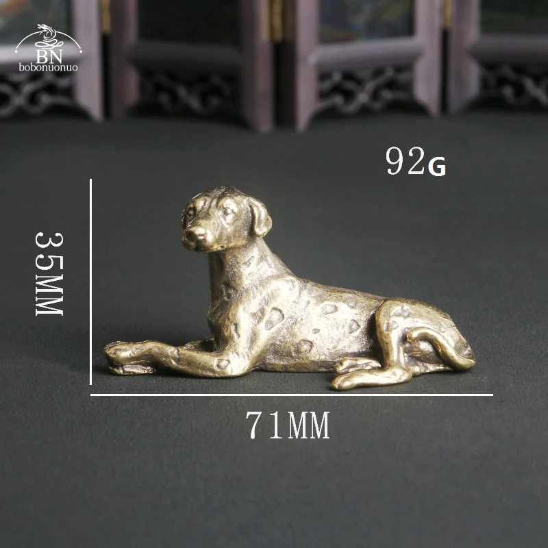 アンティーク銅の装飾品,ヴィンテージ,純粋な真鍮の犬の置物,ダチアの