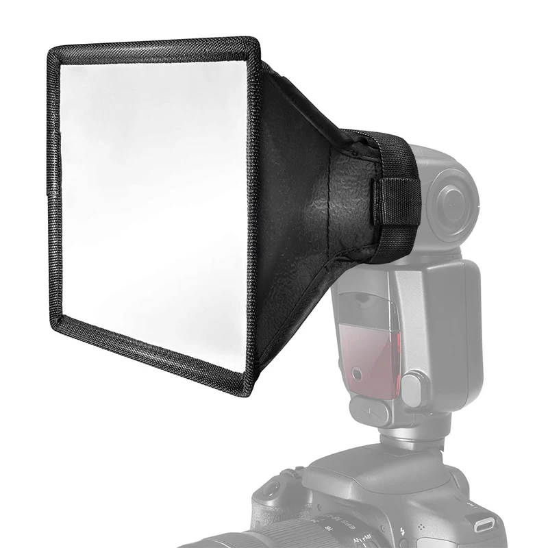 SLR Flash Diffuser Reflector Mini Softbox Photo Diffuser Square Soft Box for Canon Nikon Sony Cameras Light