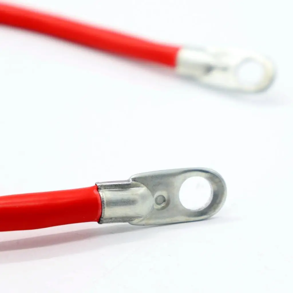 Battery Ground Wire System 16 AWG 50cm Resin Copper Power Cable Car Battery Cable Connector for Truck Boat RV Inverter Install