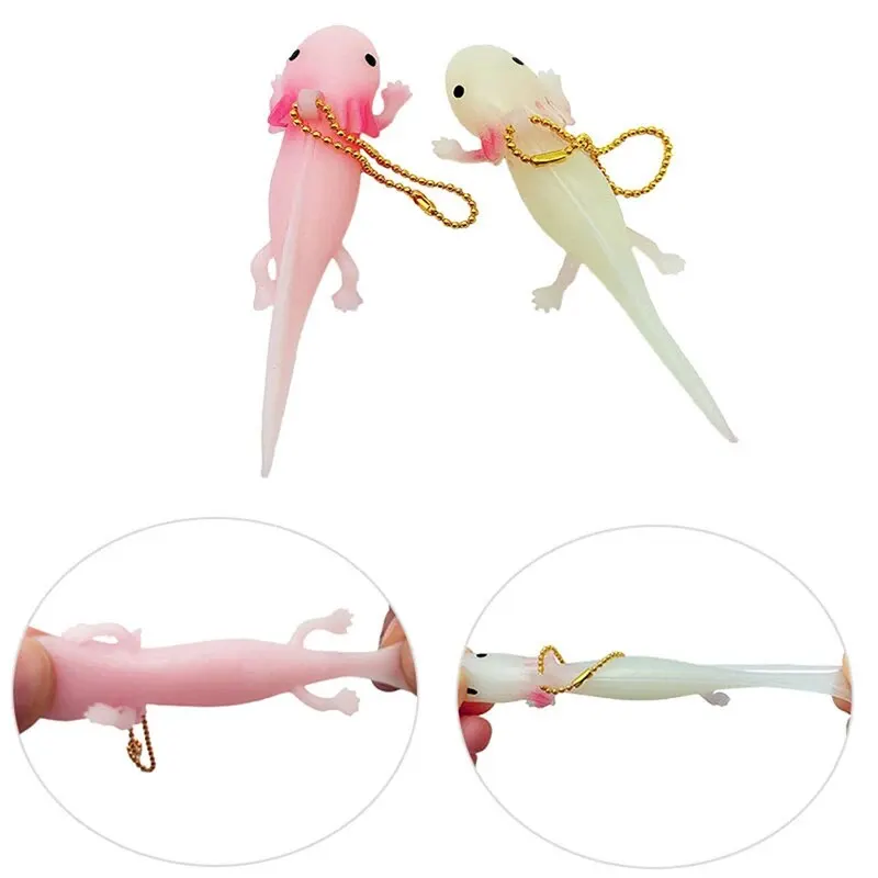 1pc Cartoon Funny Keychain Squishy Simulation Fish Stress Squeeze Toy Prank Joke Toys Gifts Antistress Decompression