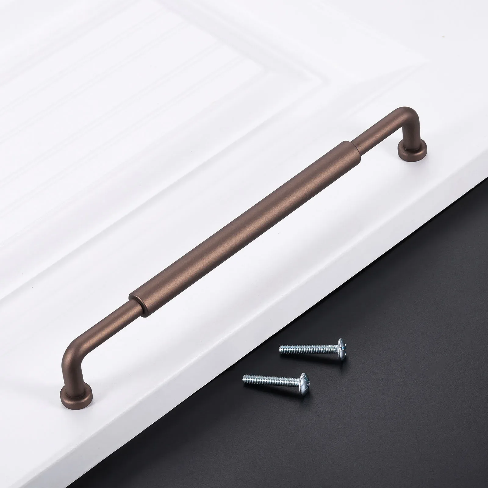 1Pc Luxury European Style Long Handle 192mm Hole Distance Cabinet Drawer Handles Vintage Wardrobe Zinc Alloy Pull Knobs W/Screw