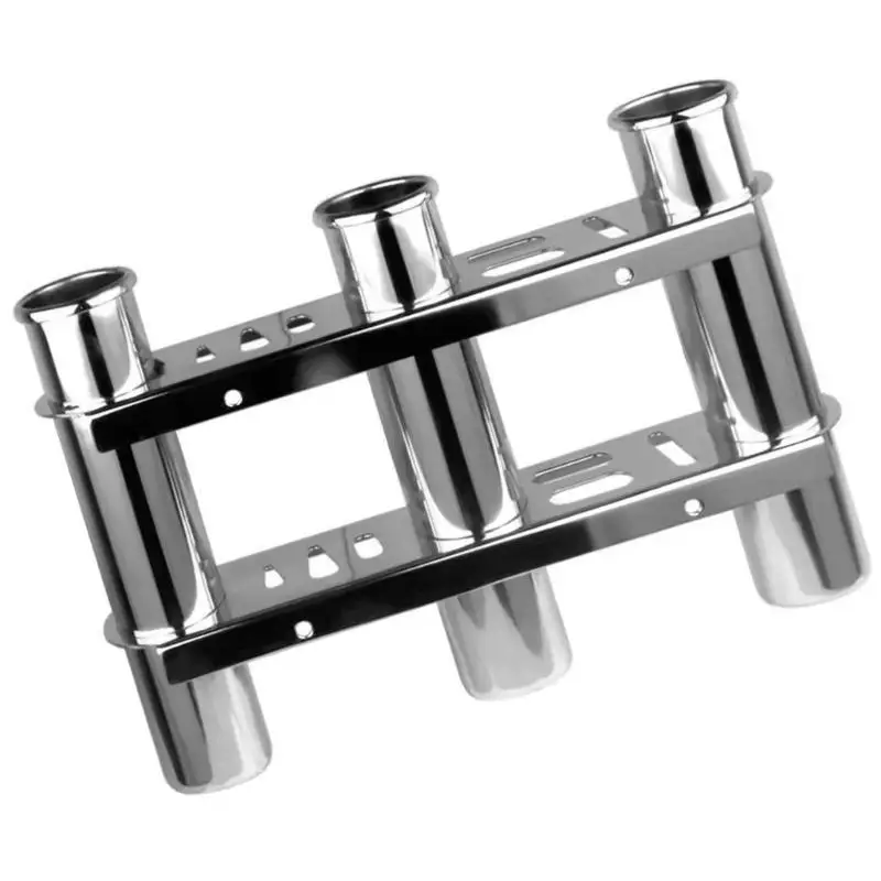

Fishing Rod Holder 3 Tube Steel Fishing Rod Holder Marine Yacht Boat Hardware