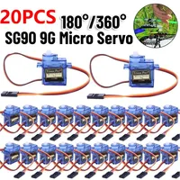 1-20pcs SG90 9G Micro Servo For RC Planes Fixed Wing Aircraft Model Telecontrol Aircraft Toy Mini Servo Motor 450 Helicopter