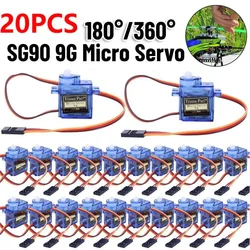 1-20pcs SG90 9G Micro Servo For RC Planes Fixed Wing Aircraft Model Telecontrol Aircraft Toy Mini Servo Motor 450 Helicopter