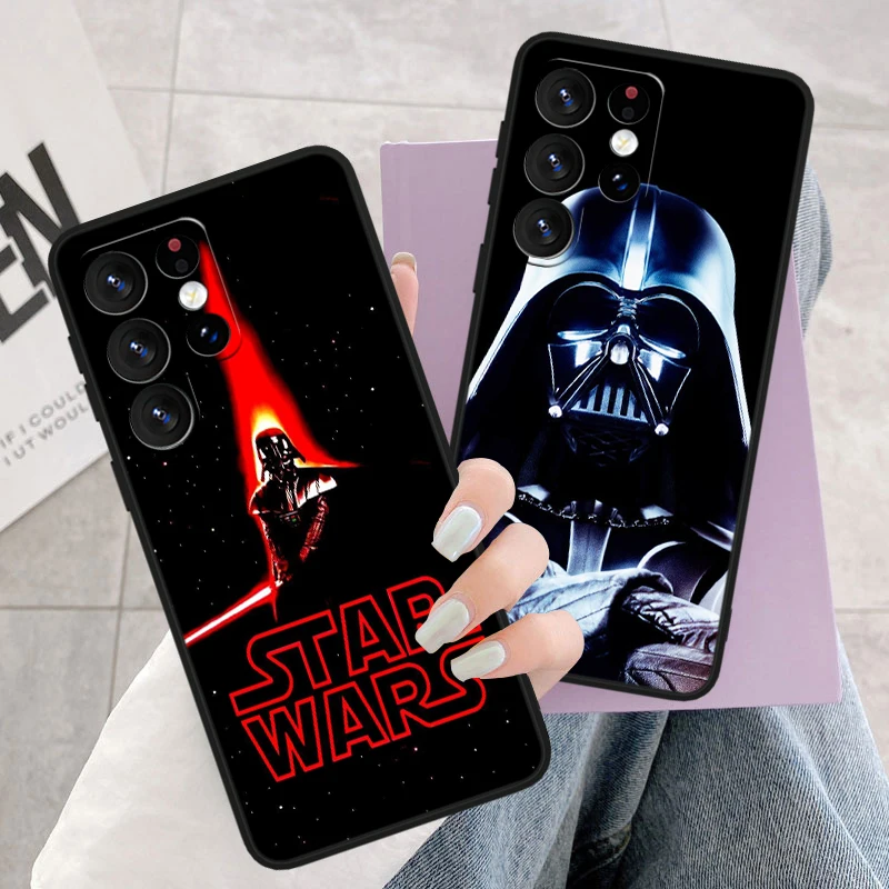 S-tar W-ars Darth Vader Yodas BB8 For Samsung S24 S23 S22 S21 S20 FE S10e S10 S9 Ultra Plus Plus Soft Silicone Black Phone Case