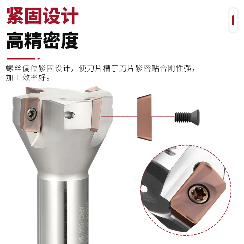 RuiLiTeng BAP300R Fräser, Turmtyp, integrierter Fräser, R0,8, rauer Planfräser APMT1135 APMT1604