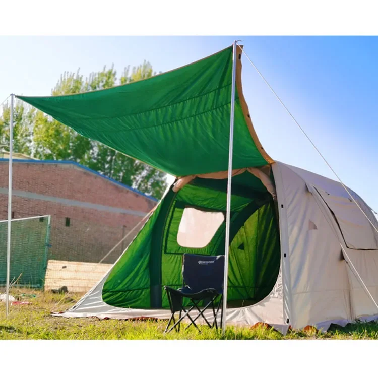 2022 Latest popular Tunnel camping tent for 3-4 people outdoor luxury inflatable tent