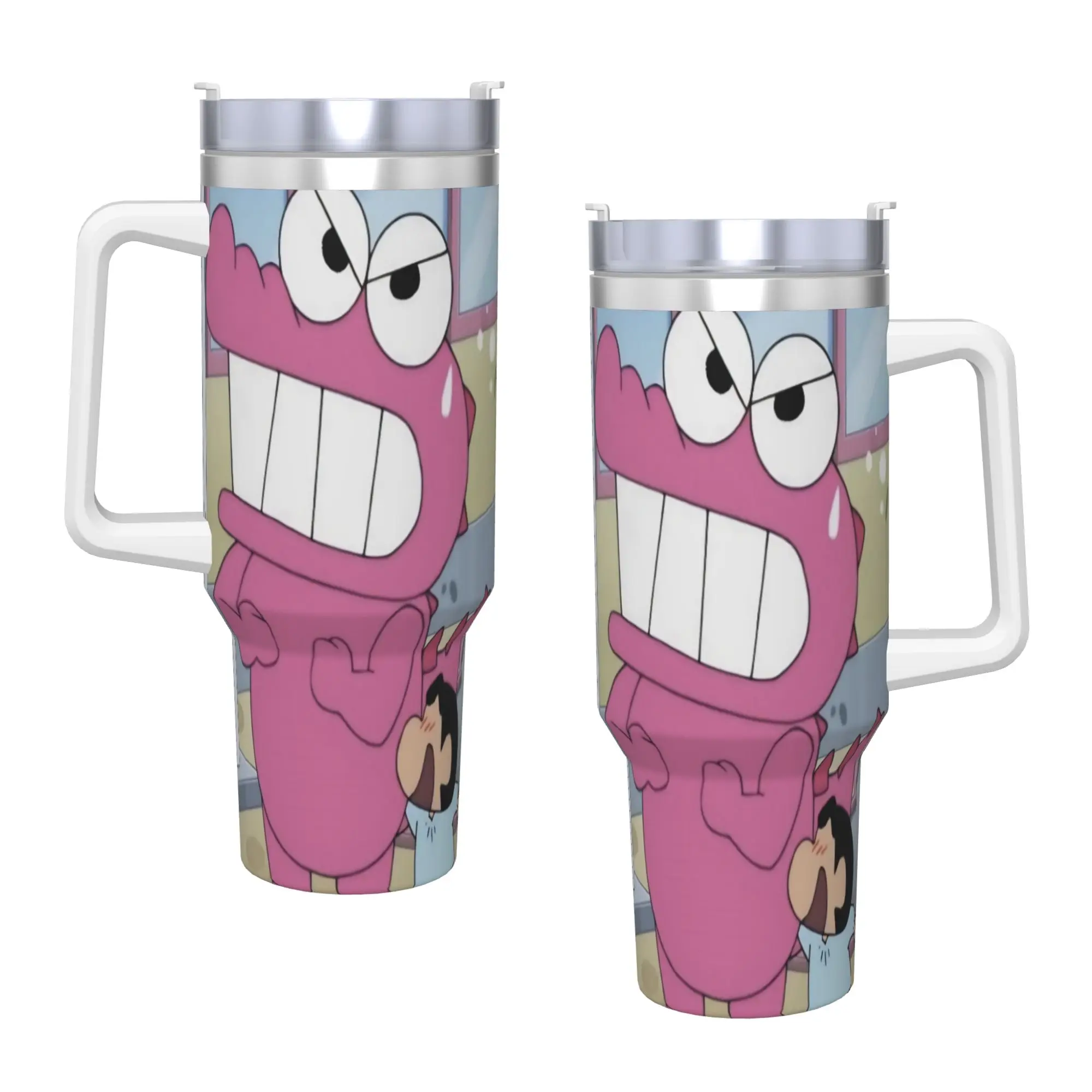 

Stainless Steel Tumbler Crayons Shin-chans Thermal Mug Keep Heat Cold and Hot Car Mugs Driving Design Water Bottle