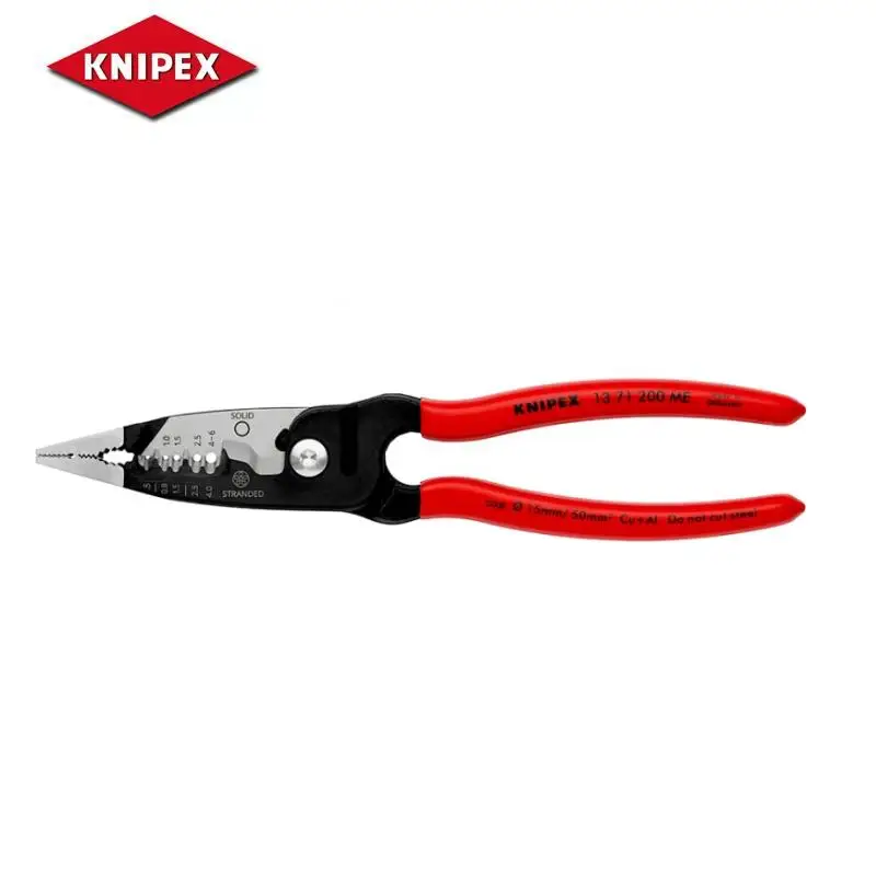KNIPEX Tools 13 71 200 ME Forged Wire Stripper Multifunctional Wire Stripper with Locating Ridge Precise Positioning
