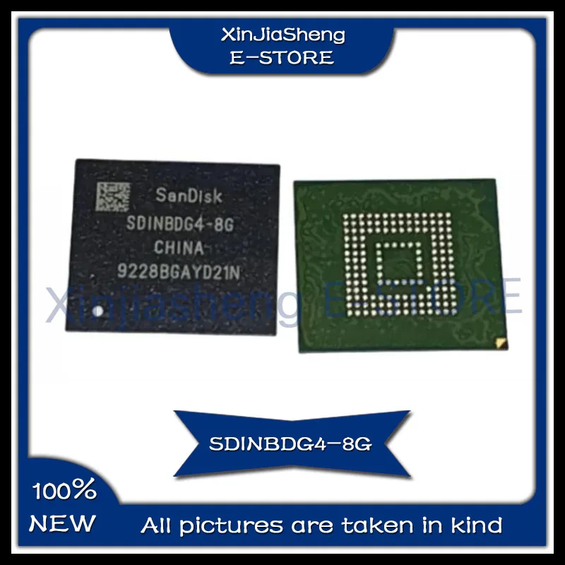 SDINBDG4-8G 2PCS/LOT EMMC Flash Memory IC SDINBDG4 BGA-153 New Original In Stock SDINBDG4-8G