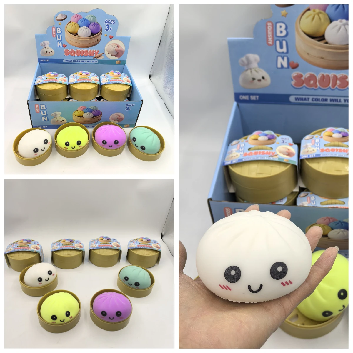 

Набор разноцветных антистресс-мячиков в форме пельменей: многоразовые, с низким отскоком, декомпрессионные игрушки, уникальное украшение для дома и подарок, мялки-шарики из теста