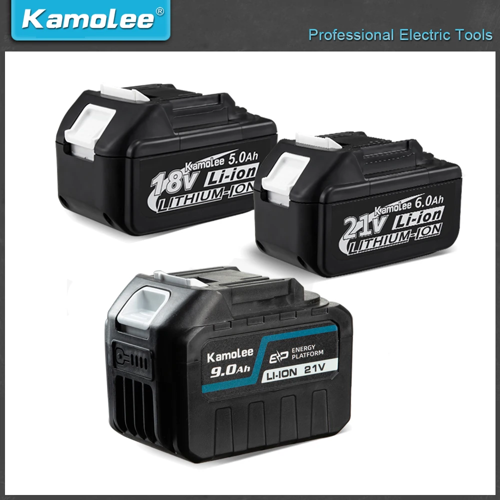 Bateria Li-ion Bateria de Broca de Mão Suporte de Ferramentas Elétricas 18v 5000mah Kamolee-bl1860
