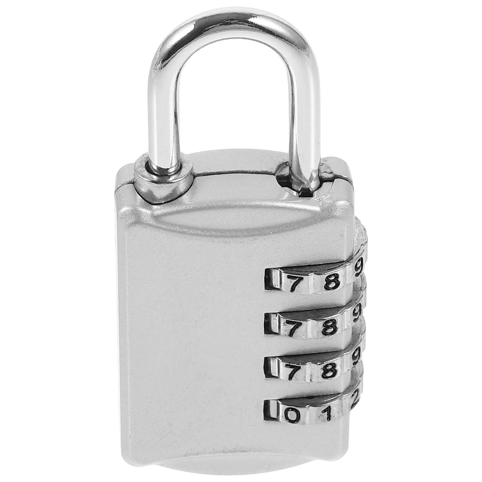 

Tactile Button Padlock for Gym Combination Locker Small Lockers Outdoor Silver Locks Fitness