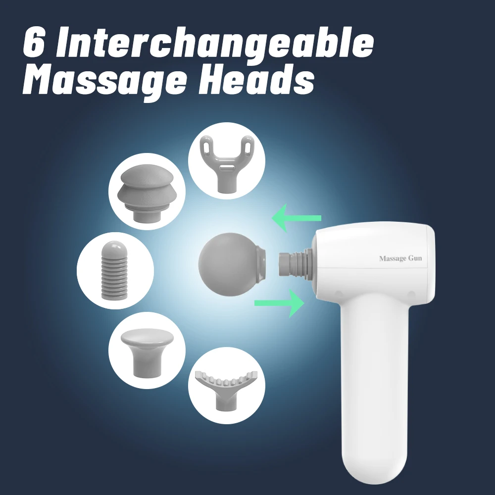 PL-659 Mini pistole elettriche tascabili per fascia USB ricarica fitness schiena collo tessuto profondo corpo rilassante sollievo dal dolore pistola massaggiatore muscolare