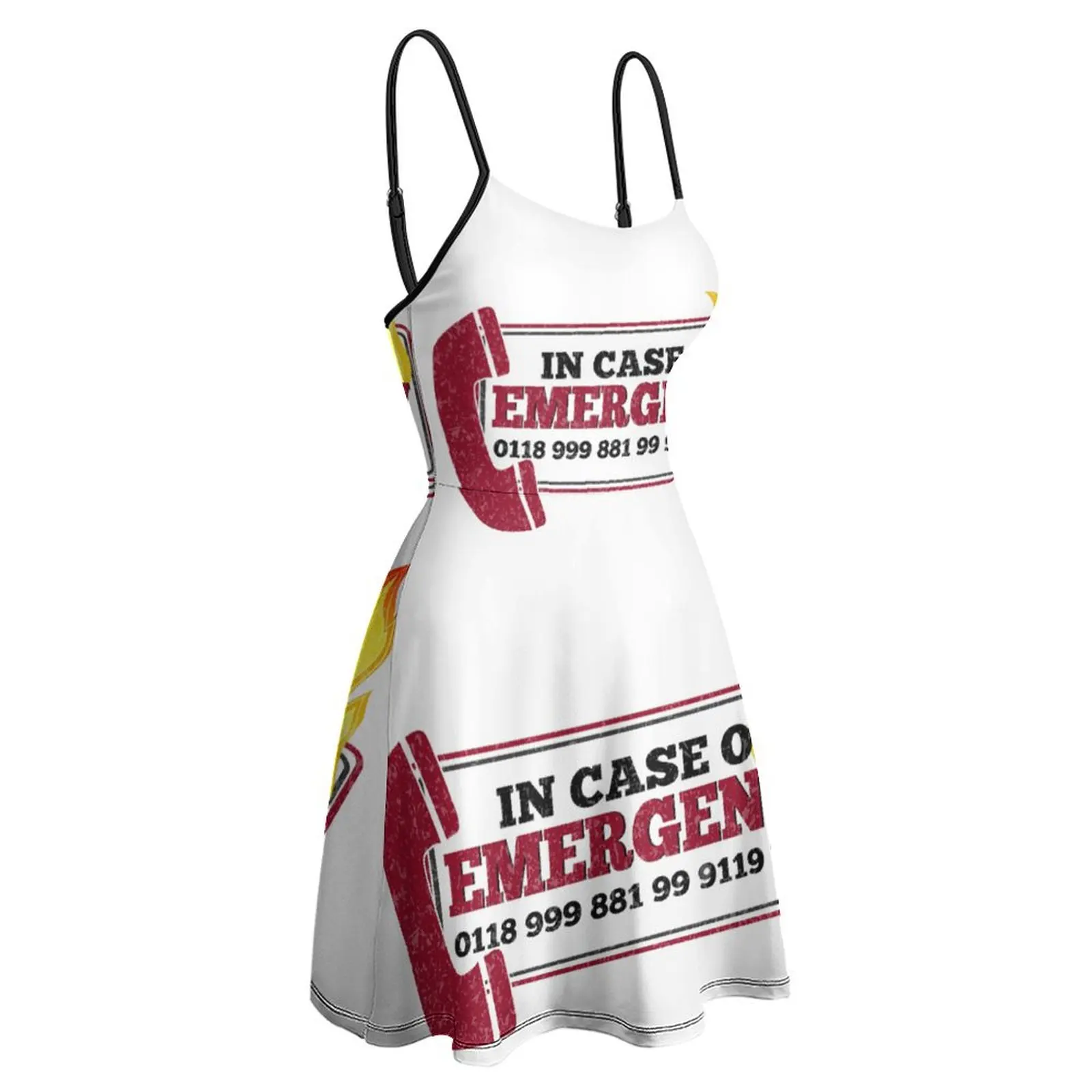 

Sexy Woman's Dress Dresses It Crowd Inspired New Emergency Number Women's Sling Dress Vintage Clubs Geek