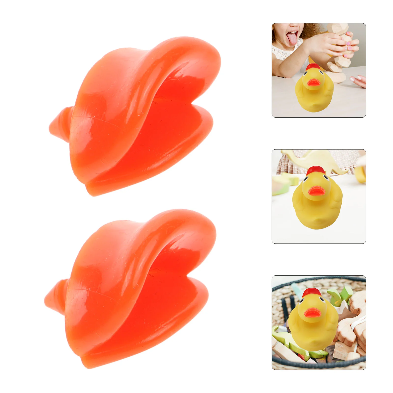 20 Pcs Safety Mouth Dolls Toys Duck Duckbill Accessories Component Plastic Fake Beak