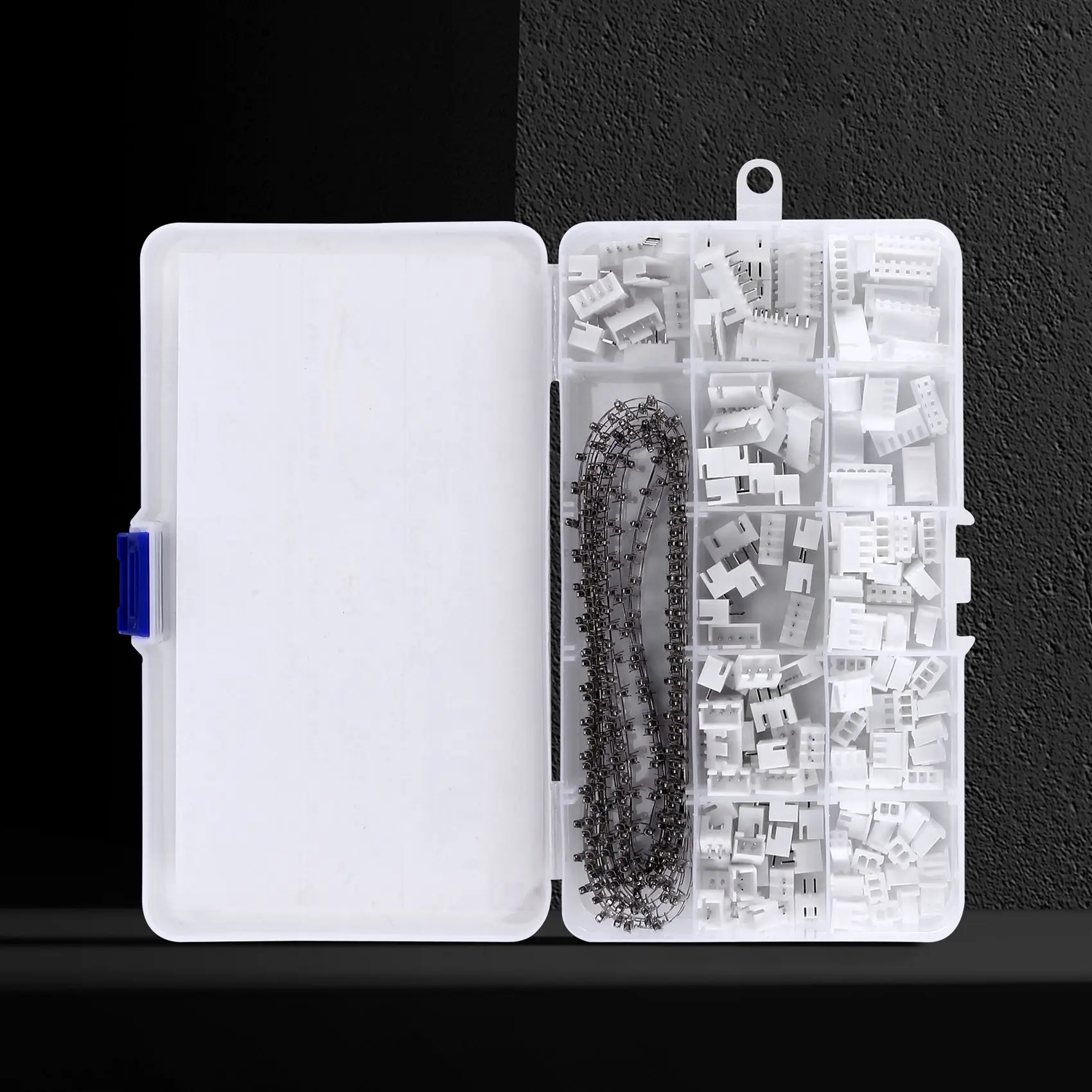 Nuovo kit connettore JST-XH da 460 pezzi da 2,54 mm con intestazione pin femmina da 2,54 mm e spina adattatore connettore alloggiamento 2/3/4/5/6 pin