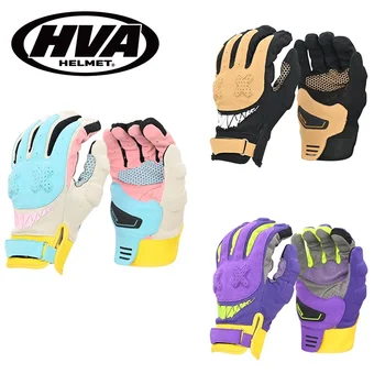 Cavaleiro luvas de motocicleta verão perfurado respirável resistente a quedas luvas macaron para homens e mulheres finas equitação de verão